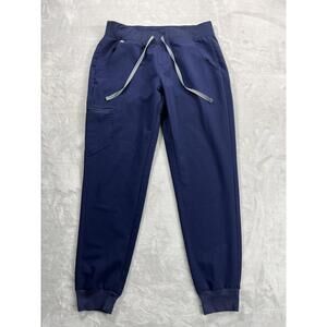 Figs Zamora Jogger Scrub Pants Navy Blue Women's Medium 28" Inseam Stretch